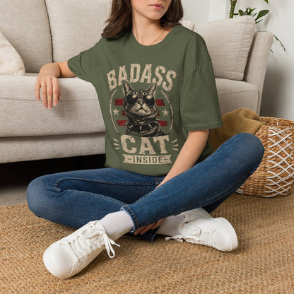 Badass Cat T-Shirt — Retro Sunglasses Cat Graphic Tee
