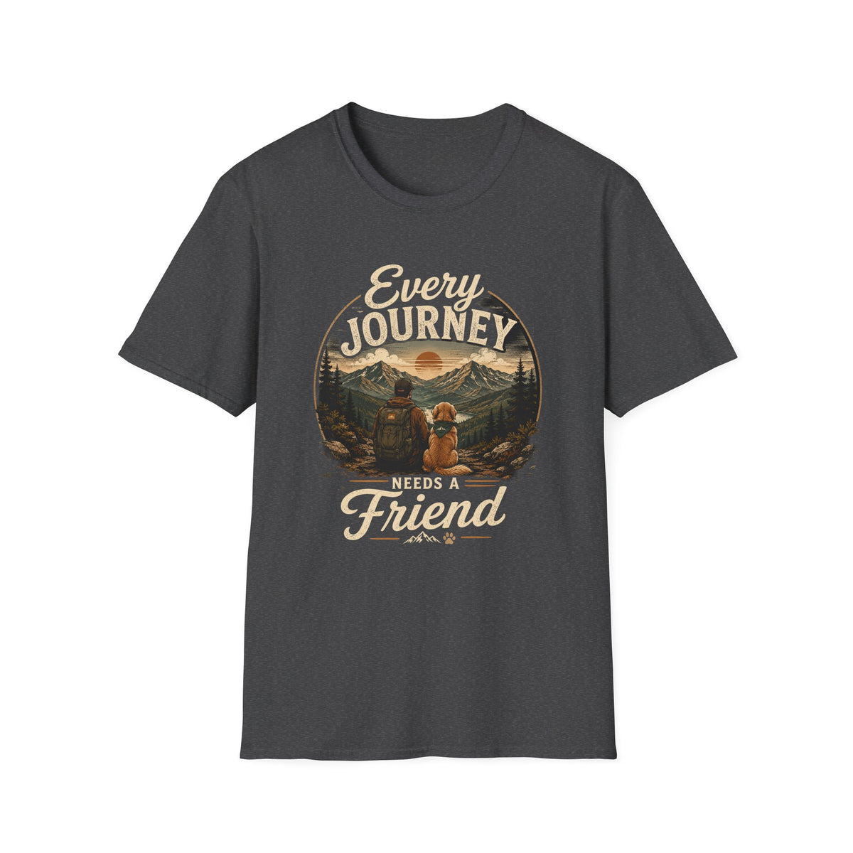 Every Journey T-Shirt — "Every Journey Needs a Friend" Adventure Graphic Tee