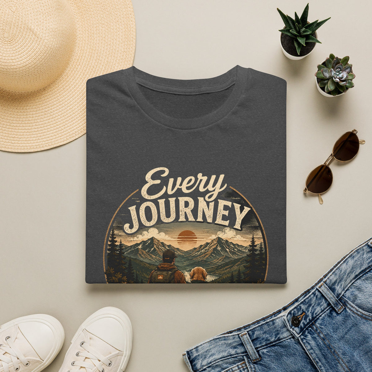 Every Journey T-Shirt — "Every Journey Needs a Friend" Adventure Graphic Tee