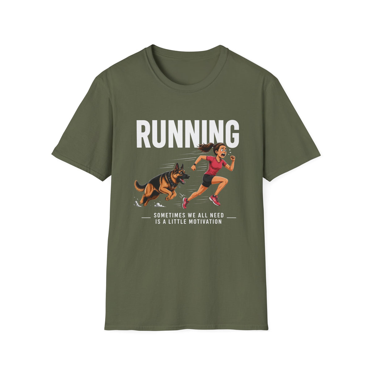 Running T-Shirt — "Sometimes We All Need a Little Motivation" Graphic Tee