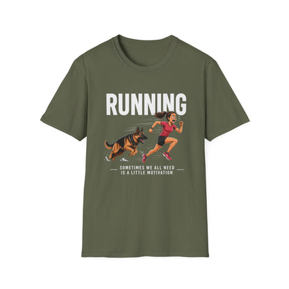 Running T-Shirt — "Sometimes We All Need a Little Motivation" Graphic Tee