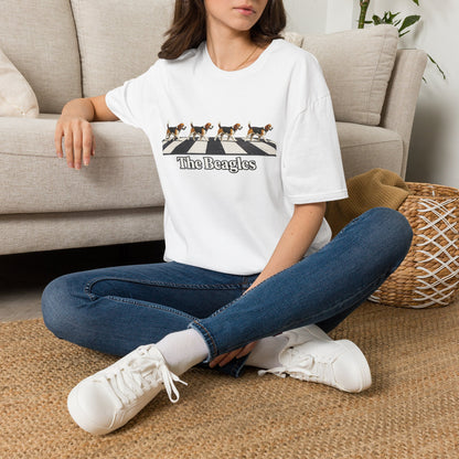 Beagles Crossing T-Shirt — "The Beagles" Abbey Road Style Dog Tee
