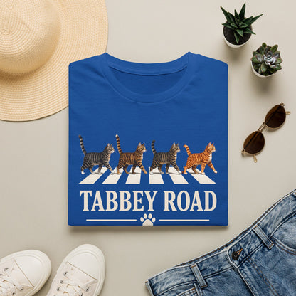 Tabbey Road T-Shirt — Cats Crossing Beatles Parody Tee