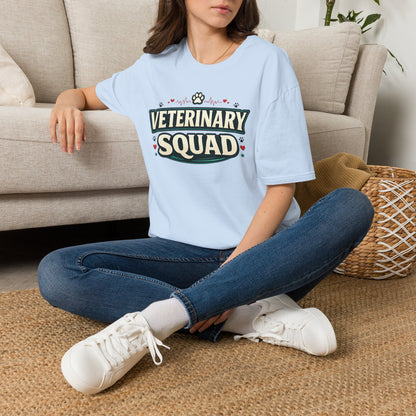 Veterinary Squad T-Shirt — Cute Paw Print Vet Team Tee