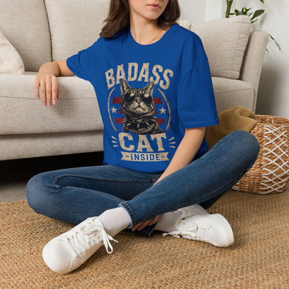 Badass Cat T-Shirt — Retro Sunglasses Cat Graphic Tee