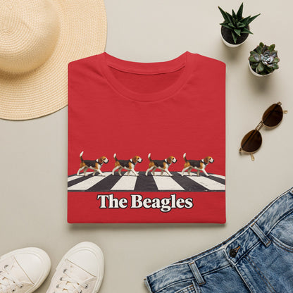 Beagles Crossing T-Shirt — "The Beagles" Abbey Road Style Dog Tee
