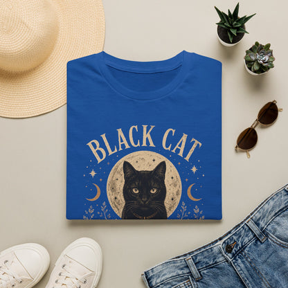 Black Cat Society T-Shirt — Vintage Moon & Mystic Cat Graphic Tee