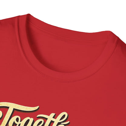 T-Shirt — "Together Furever" Dog and cat Sunset Graphic Tee