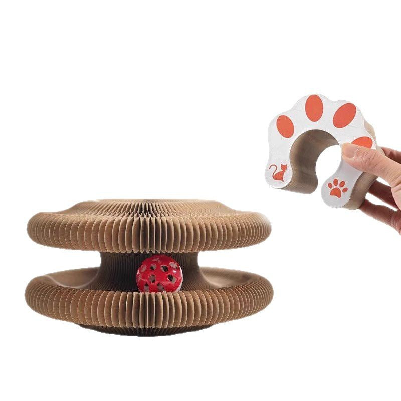 Organ Cat Scratch Board Nest Wear-resistant Scrap-resistant Cat Toy Self-relief Corrugated Paper Claw Grinding Board